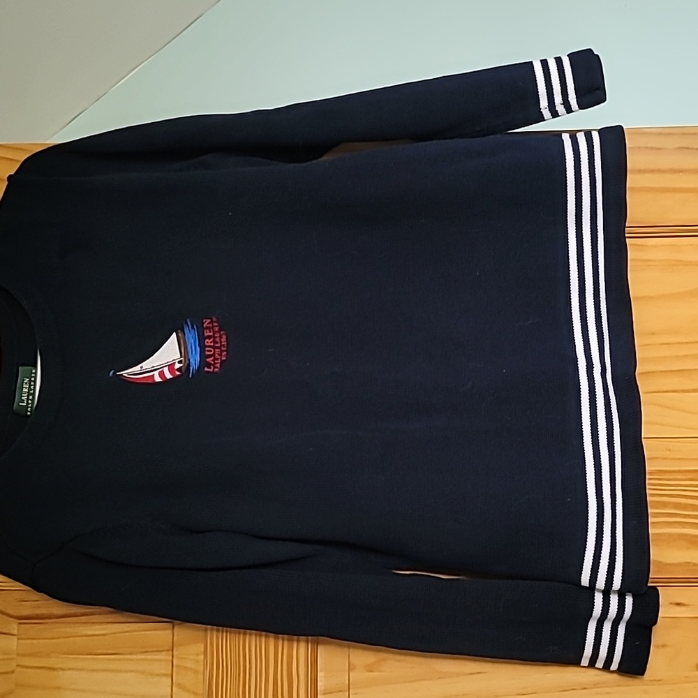Nautical Ralph Lauren cotton sweater large